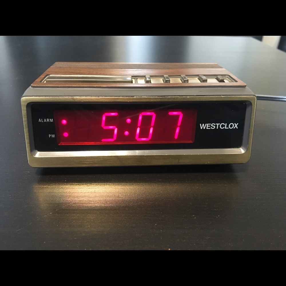 Vintage Westclox digital alarm clock